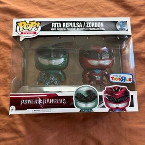 Funko Pop! Power Rangers Green and Red Vinyl Figures